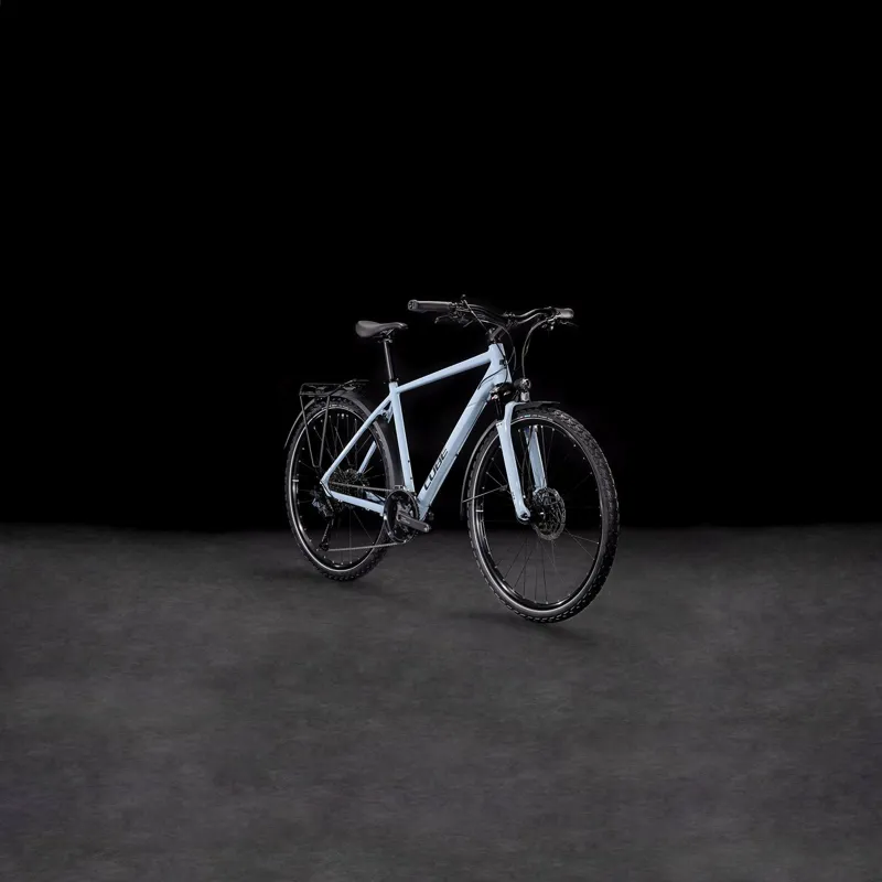 Cube Nature EXC Allroad Hybrid Bike in Pigeonblue and Black-6