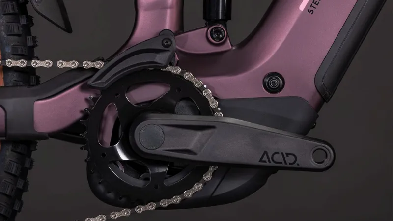 Cube Stereo Hybrid ONE44 PRO 800Wh Full Suspension Electric Mountain Bike in Shiftblush and Raisin-5