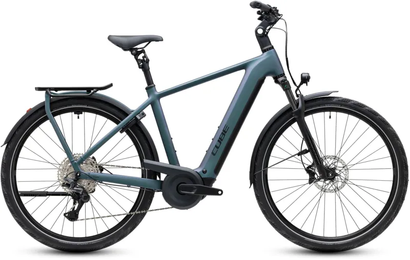 Cube Kathmandu Hybrid Pro 800Wh Electric Hybrid Bike in Smaragdgrey and Black