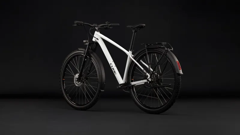 Cube Aim One FE Hardtail Mountain Bike in White and Black-6
