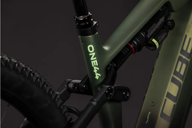 Cube Stereo Hybrid ONE44 HPC TM 800Wh Electric Full Suspension Mountain Bike in Reedgreen and Gills-5