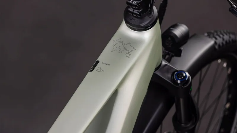 Cube Nuride Hybrid EXC 800Wh Electric Hybrid Bike in Lemongrass and Reflex-6