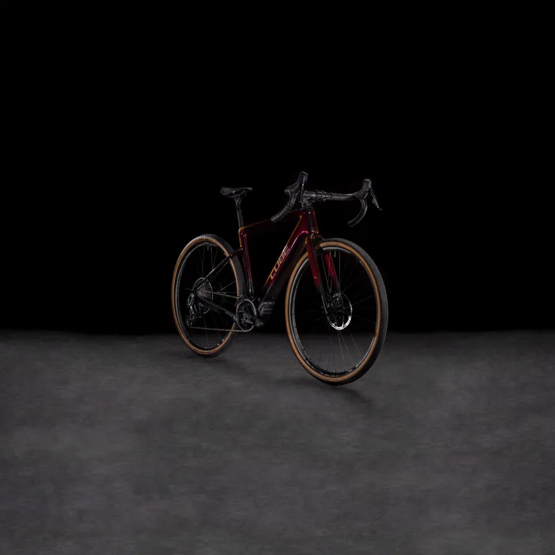 Cube Nuroad Hybrid C:62 SLT 400Wh Electric Gravel Bike in Solareclipse and Bronze-8