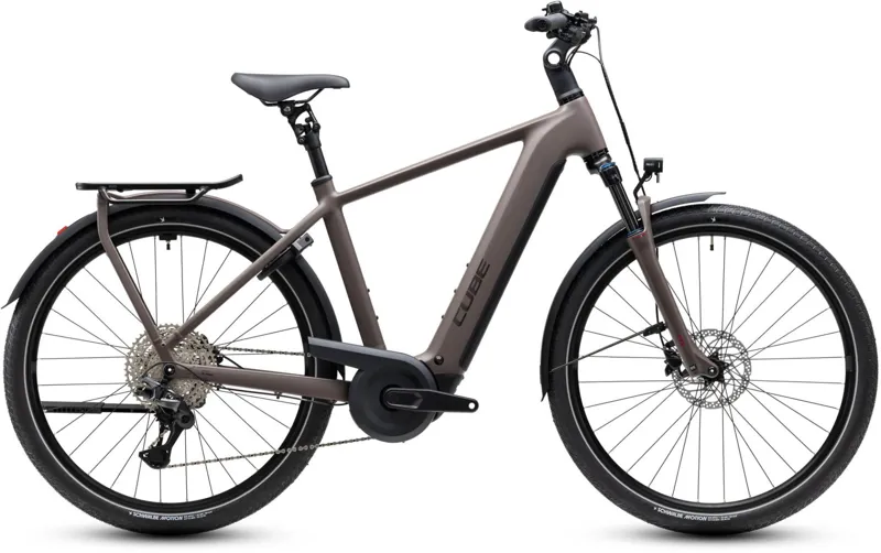 Cube Kathmandu Hybrid ONE 800Wh Electric Hybrid Bike in Cedar and Chrome
