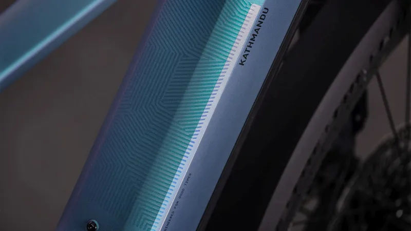 Cube Kathmandu Hybrid EXC 800Wh Electric Hybrid Bike in Smardgrey and Prism-5