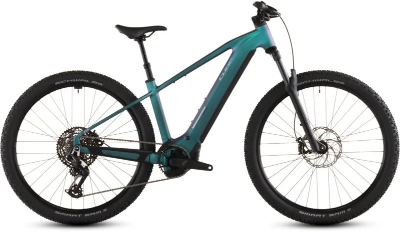 Cube Reaction Hybrid Race 800Wh Electric Mountain Bike in Polarlight and Prism