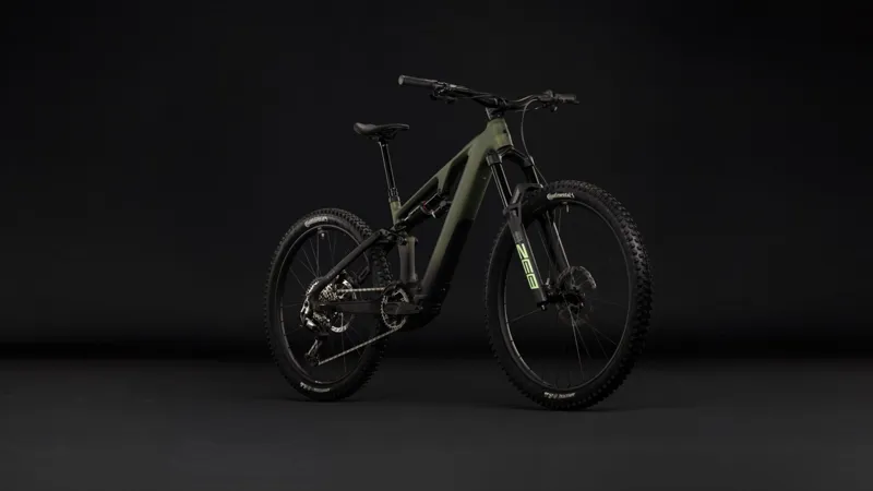 Cube AMS Hybrid 177 C:62 TM 600Wh Electric Full Suspension Mountain Bike in Reedgreen and Gills-9