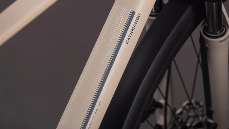 Cube Kathmandu One Hybrid Bike in Oatgrey and Grey-3