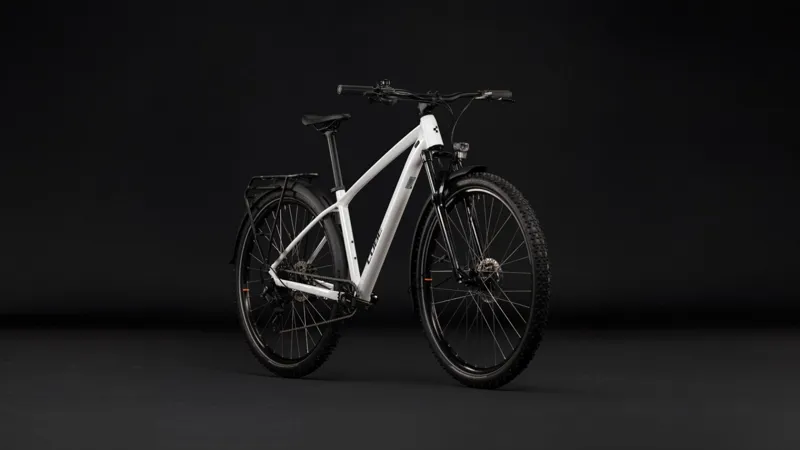 Cube Aim One FE Hardtail Mountain Bike in White and Black-7