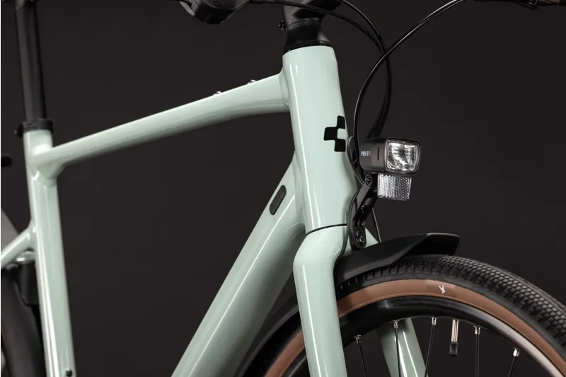 Cube Nulane Pro FE Hybrid Bike in Aloegreen and Black-5