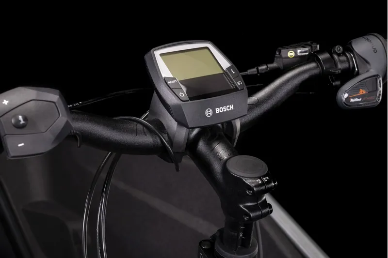 Cube Cargo Dual Hybrid 1000Wh Electric Cargo Bike in Flashgrey an Black-8