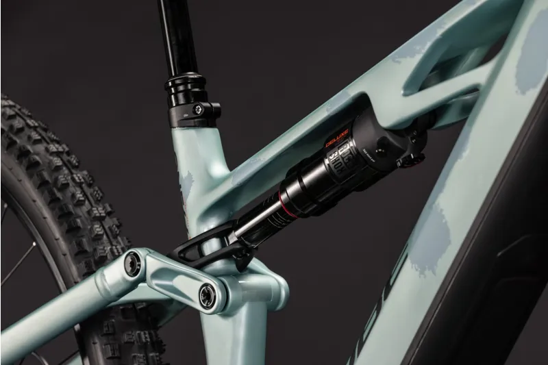 Cube Stereo Hybrid ONE44 HPC Pro 800Wh Electric Full Suspension Mountain Bike in Pearlaqua and Black-6