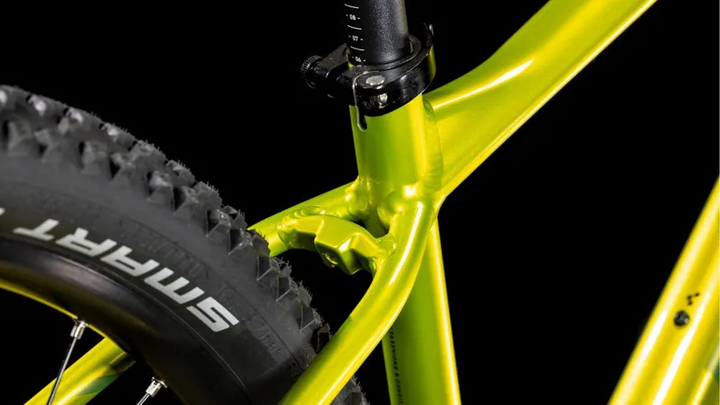 Cube Aim SLX Hardtail Mountain Bike in Flashlime and Juniper-5