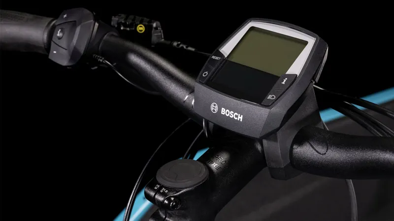 Cube Cargo Sport Hybrid 500Wh Electric Cargo Bike in Blue and Lime-6