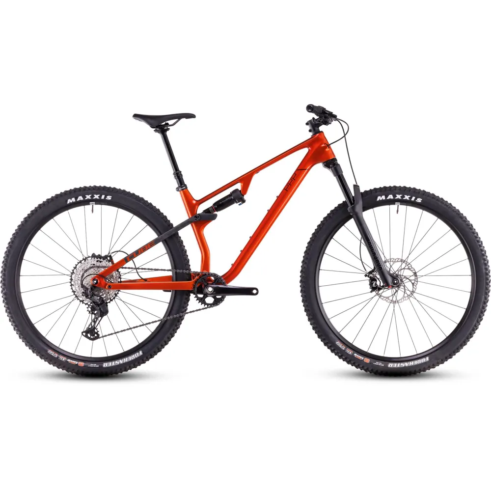 Team Cycles Cube AMS ONE11 C:68X Pro 20 Full Suspsnesion Mountain Bike in Electricorange Carbon | Interest FREE Finance & Online Refund Policy.