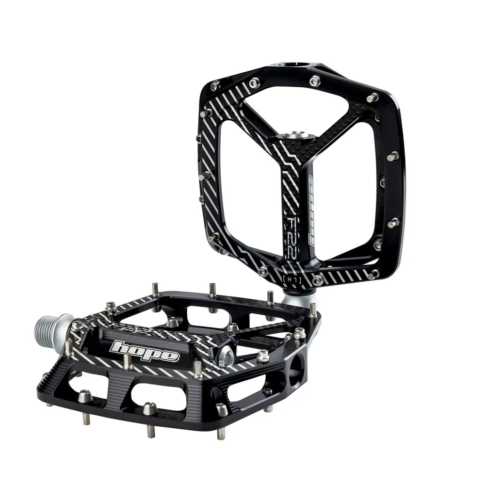 Team Cycles Hope F22 Flat Mountain Bike Pedals in Black | Interest FREE Finance & Online Refund Policy.