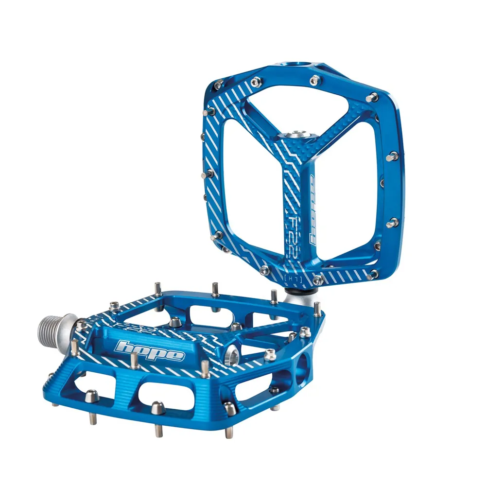 Team Cycles Hope F22 Flat Mountain Bike Pedals in Blue | Interest FREE Finance & Online Refund Policy.