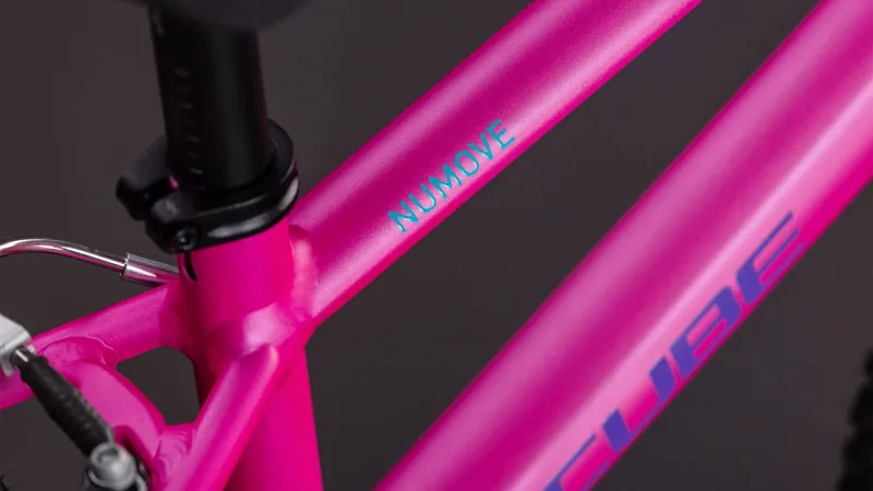 Cube Numove 140 Kids Bike in Fucsia and Plum-5