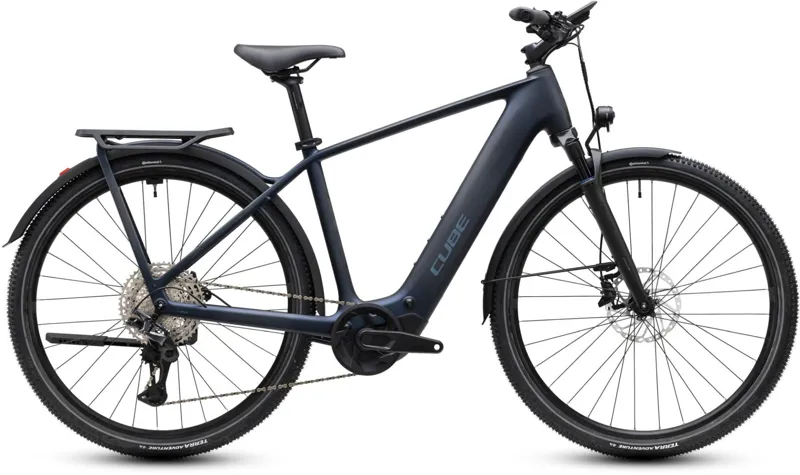 Cube Kathmandu Hybrid C:62 Pro 400Wh Electric Hybrid Bike in Liquidsteel and Prizm