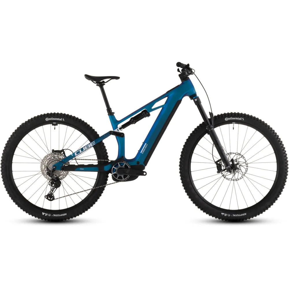 Team Cycles Cube Stereo Hybrid ONE44 HPC SLX 800Wh Full Suspension Electric Mountain Bike in Nebula and White | Interest FREE Finance & Online Refund Policy.