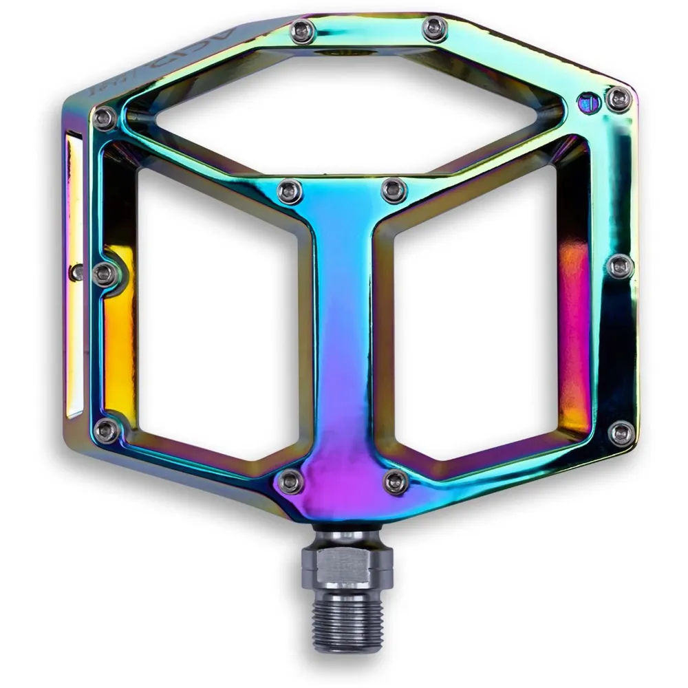 Team Cycles Acid A3-ZP R Flat Mountain Bike Pedals in Oil Slick | Interest FREE Finance & Online Refund Policy.