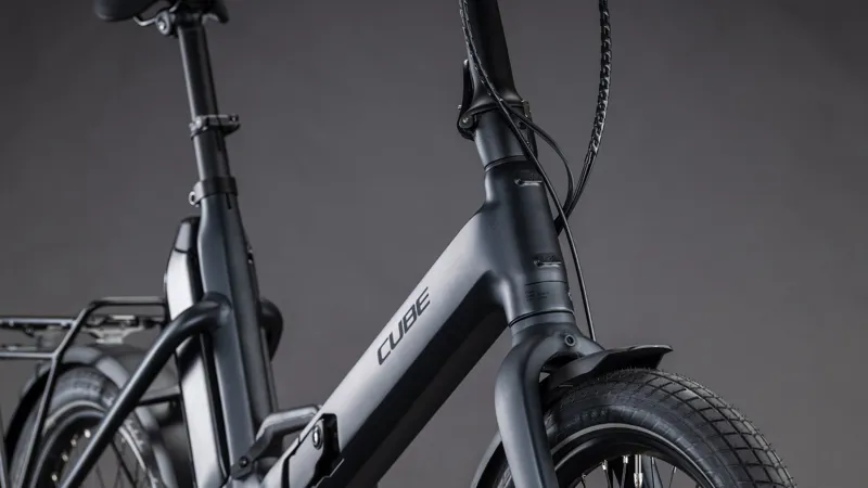 Cube Fold Hybrid 545Wh Electring Folding Bike in Coal and Reflex-6