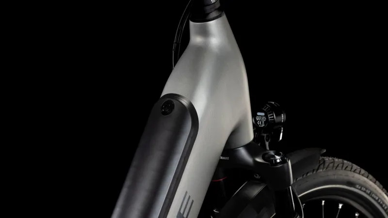 Cube Supreme Hybrid SLX EE 625Wh Electric Hybrid Bike in Grey and Lunar-5