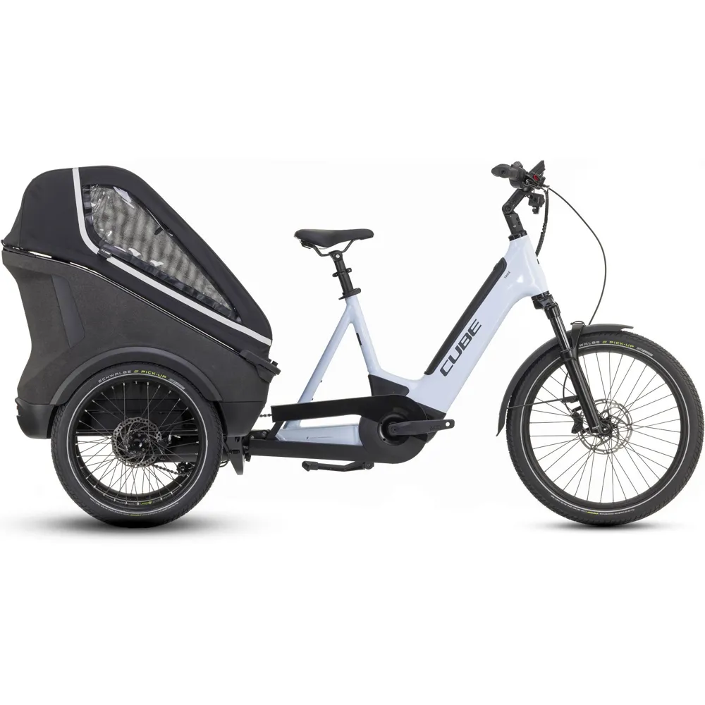 Team Cycles Cube Trike Hybrid Family 750Wh Electric Cargo Bike in Flashwhite and Black | Interest FREE Finance & Online Refund Policy.
