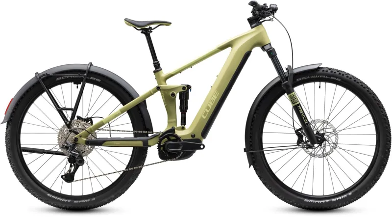 Cube Stereo Hybrid ONE44 Pro FE 800Wh Electric Full Suspension Mountain Bike in Softwillow and Green