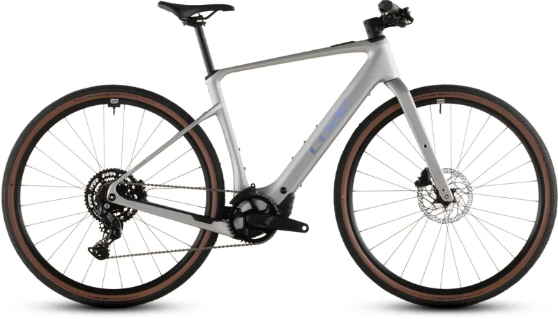 Cube Nulane Hybrid C:62 Race 400Wh Electric Hybrid Bike in Sleekgrey and Prism