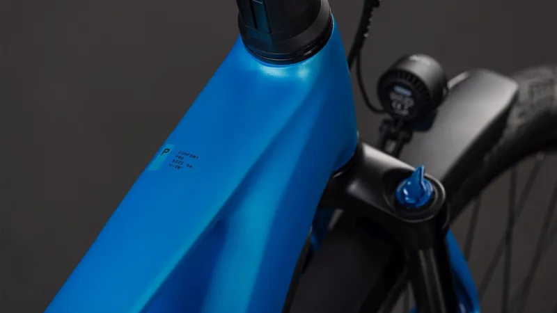 Cube Kathmandu Hybrid Comfort Pro 800Wh Electric Hybrid Bike in Azure and Black-6