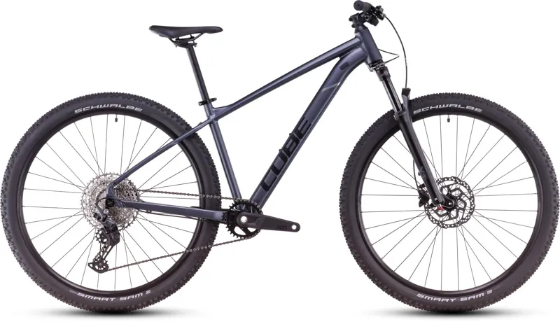 Cube Attention Pro Hardtail Mountain Bike in Metallicgrey and Black