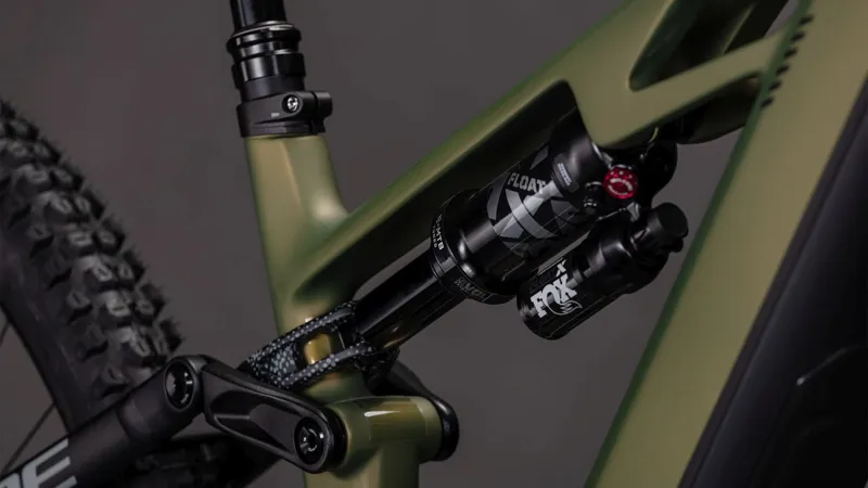 Cube Stereo Hybrid ONE44 HPC TM 800Wh Electric Full Suspension Mountain Bike in Reedgreen and Matrix-6