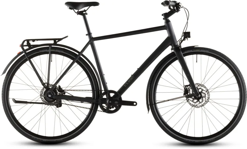 Cube Nulane Comfort EXC FE Hybrid Bike in Grey and Chrome