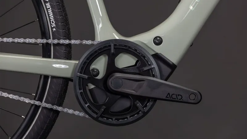 Cube Editor Hybrid SLX 400Wh Electric Hybrid Bike in Reedbeige and Chrome-5