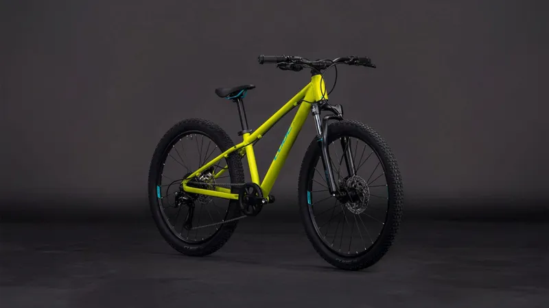 Cube Acid 240 Disc Kids Mountain Bike in Lizard and Blue-6