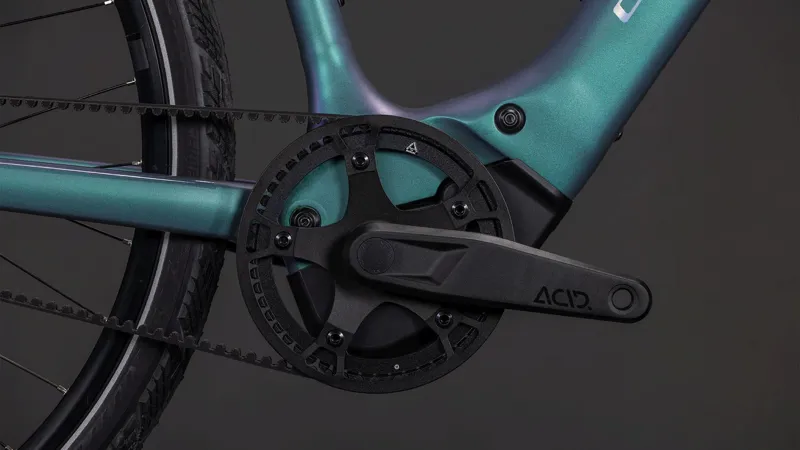 Cube Editor Hybrid SLT 400Wh Electric Hybrid Bike in Smardgrey and Prism-6