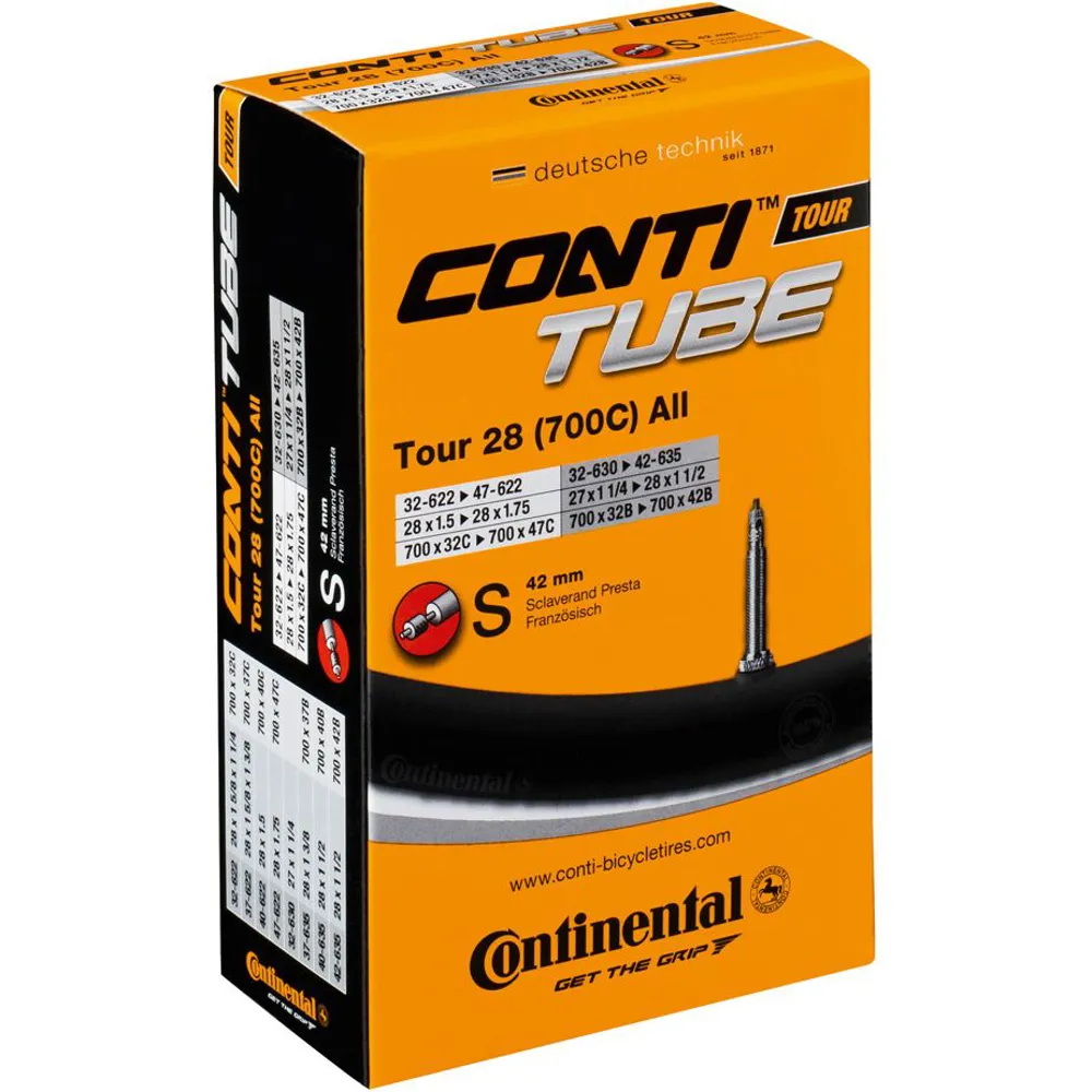 Team Cycles Continental Tour Tube 26 x 1.3-1.75C Presta 42mm Valve | Interest FREE Finance & Online Refund Policy.