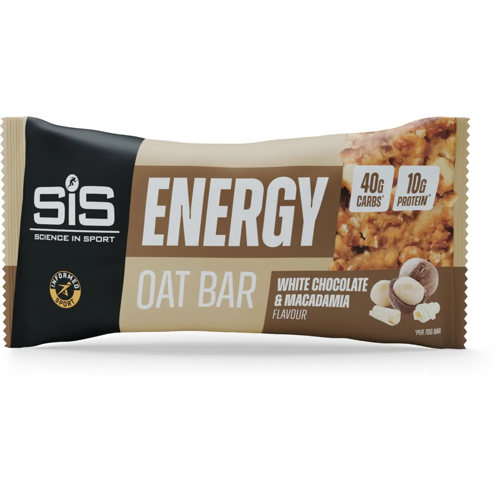 Team Cycles Science In Sport SIS Energy Oat Bar in White Chocolate Macadamia | Interest FREE Finance & Online Refund Policy.