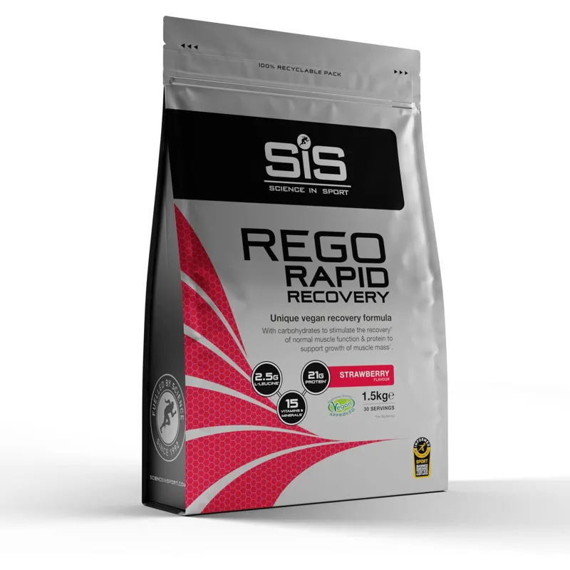 Science in Sport Rego Rapid Recovery Drink Powder in Strawberry - 1.5kg