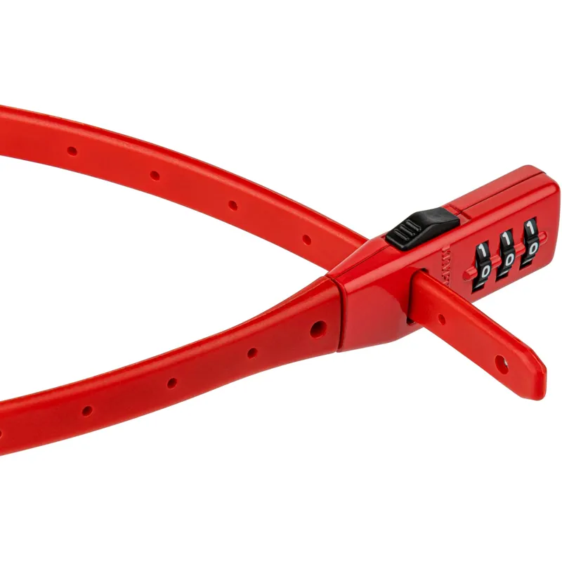Kryptonite Click Lock Combo Lock in Red - 530mm-1