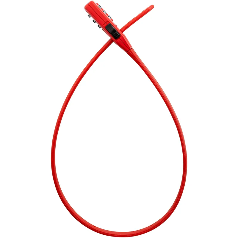 Kryptonite Click Lock Combo Lock in Red - 530mm-3