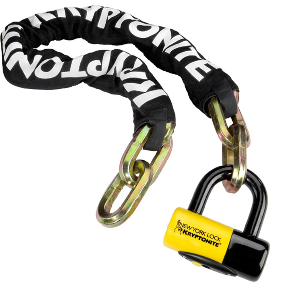 Team Cycles Kryptonite Kryptonit New York Fahgettaboudit 100cm Chain lock with Diamond Sold Secure NY Disc Lock | Interest FREE Finance & Online Refund Policy.