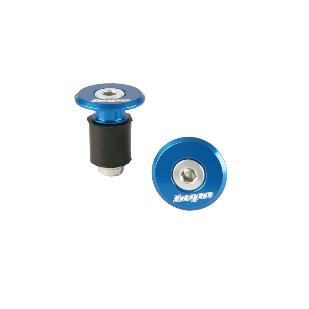 Team Cycles Hope Grip Doctor Handlebar Plugs in Blue | Interest FREE Finance & Online Refund Policy.