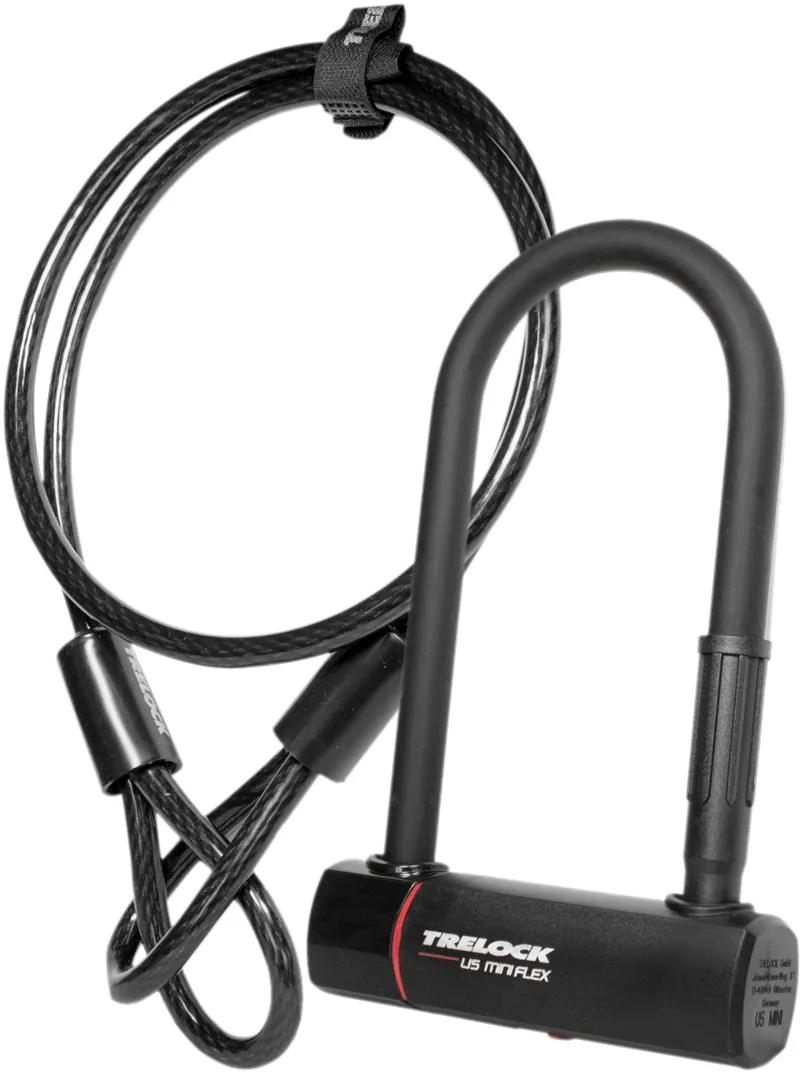 Trelock Gold Sold Secure U5 Mini 180mm Lock and Flex Cable
