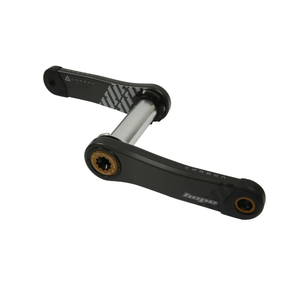 Team Cycles Hope No Spider Carbon 165mm Crankset in Bronze | Interest FREE Finance & Online Refund Policy.