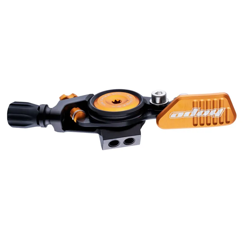 Hope Dropper Post Lever in Black and Orange