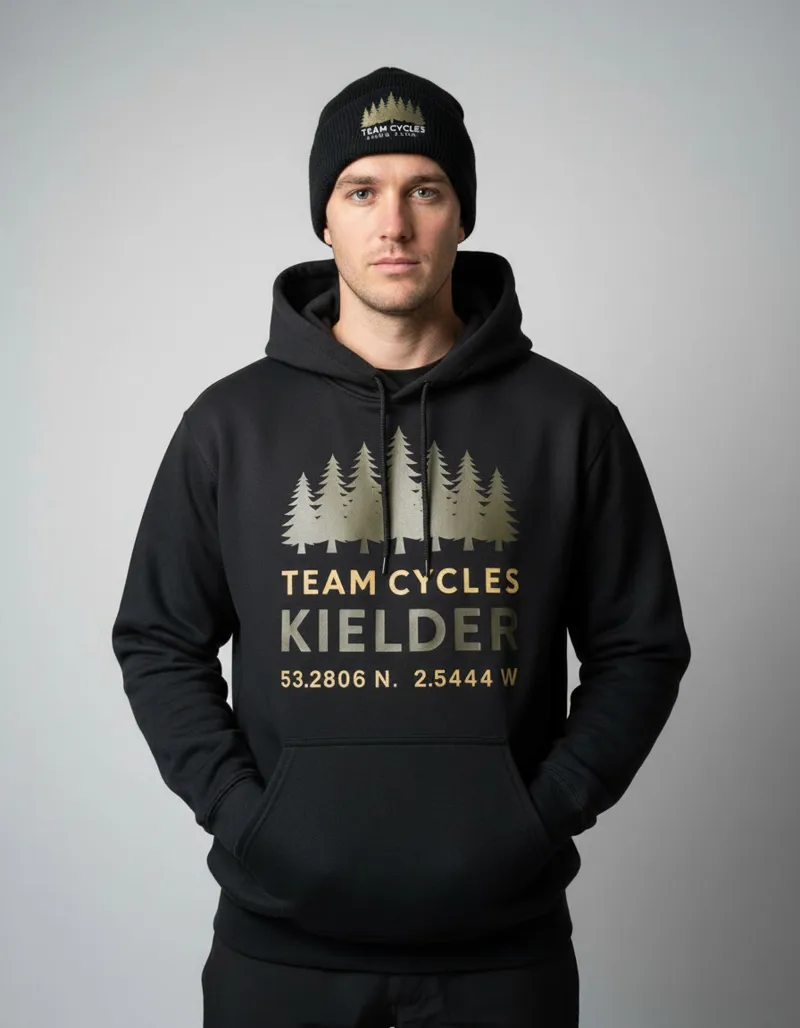 Team Cycles Kielder Forest Hoodie in Black