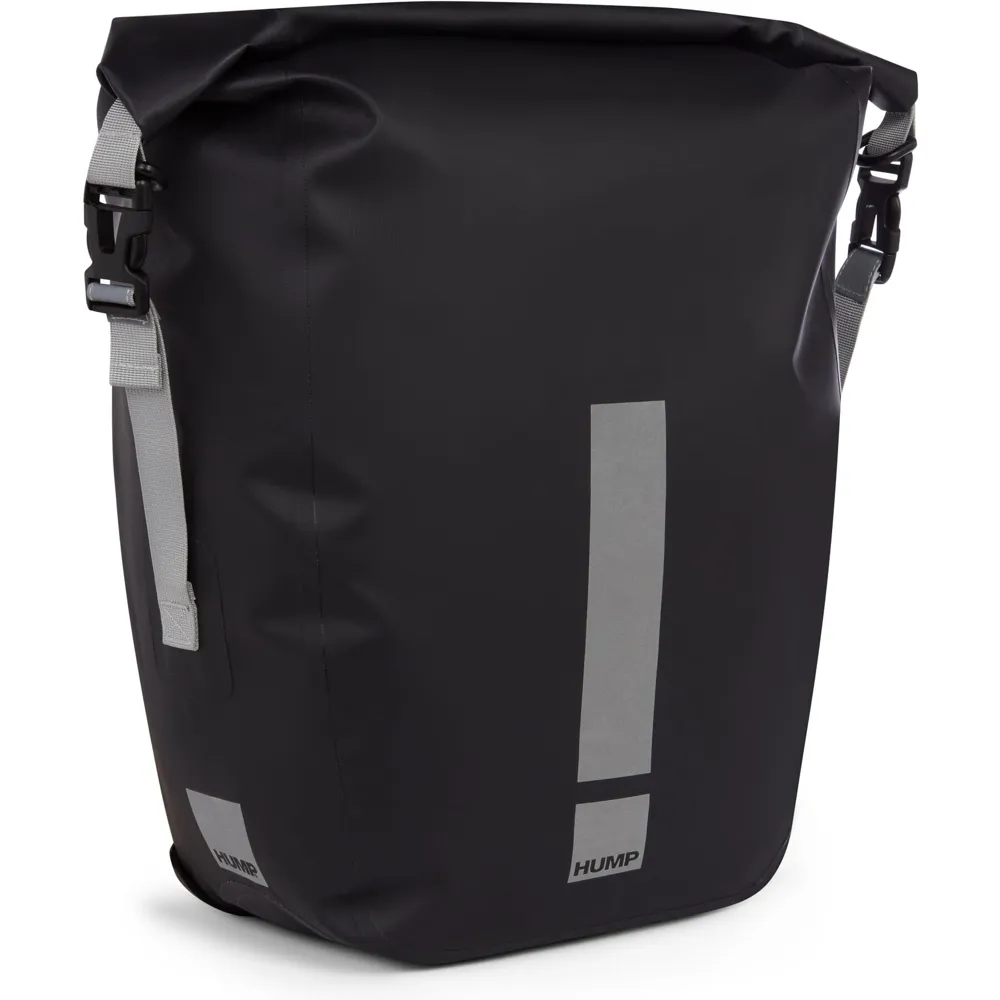 Team Cycles Hump Reflective Waterproof Single Pannier in Black - 30L | Interest FREE Finance & Online Refund Policy.