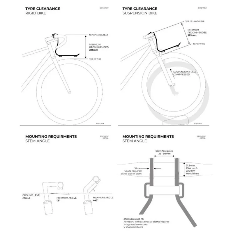 Jack The Bike Rack Front Rack and Fittings -5